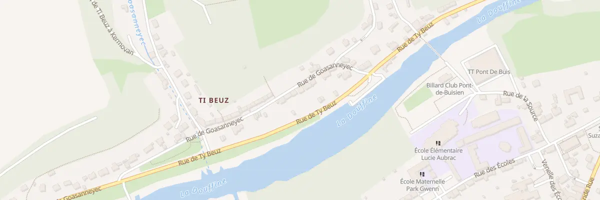 Plan du 75 Rue de Ty Beuz à Pont-de-Buis-lès-Quimerch