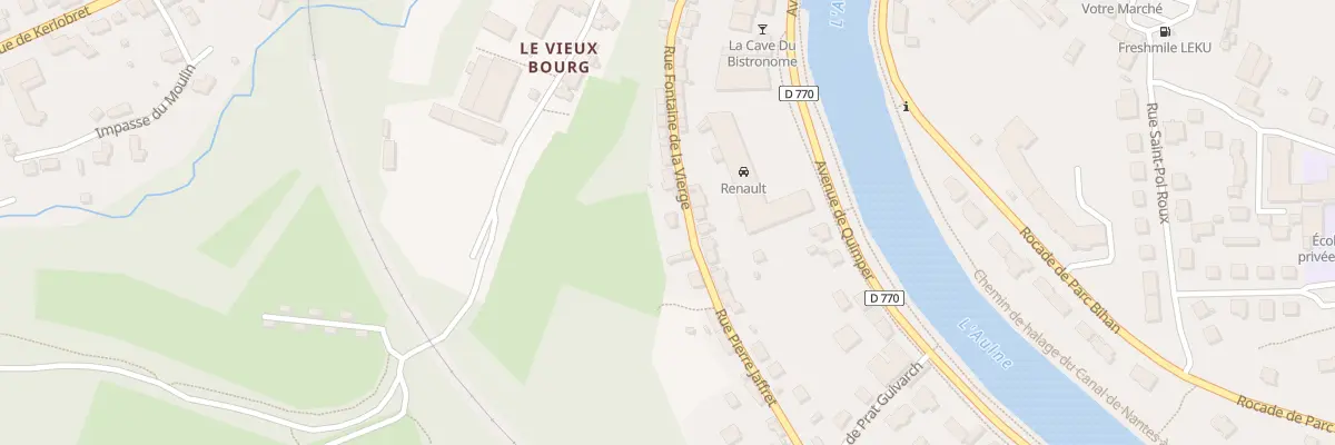 Plan du 186 Rue Fontaine de la Vierge à Châteaulin