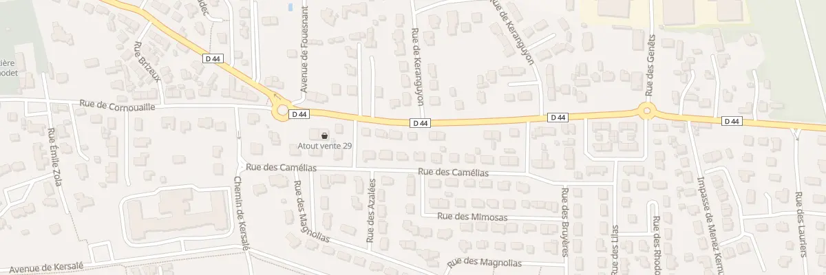 Plan du 62 Av de Fouesnant à Bénodet