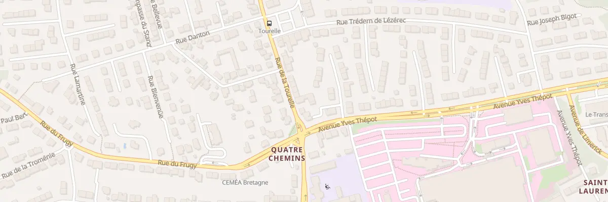 Plan du 6 Rue de la Tourelle à Quimper
