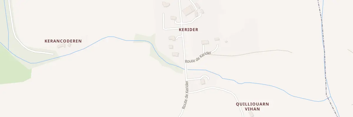 Plan du 3 Rte de Kerider à Gouesnach