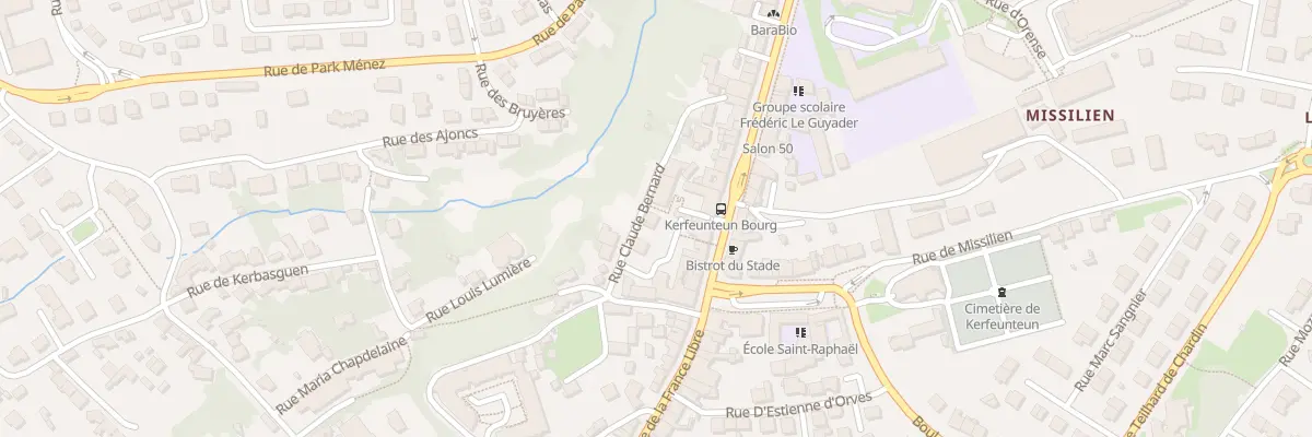 Plan du 5 Rue Claude Bernard à Quimper