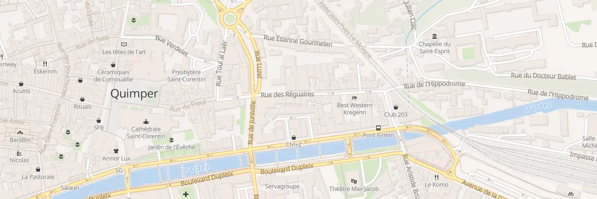 Plan du 31 Rue des Réguaires à Quimper