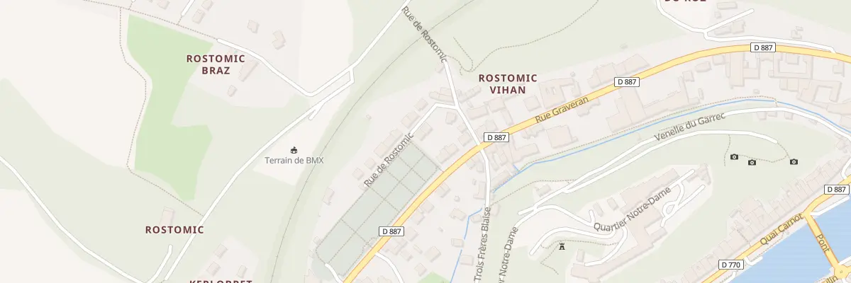 Plan du 9 Rue de Rostomic à Châteaulin