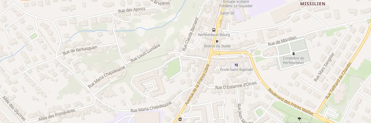 Plan du 5 Rue Saint-Charles à Quimper