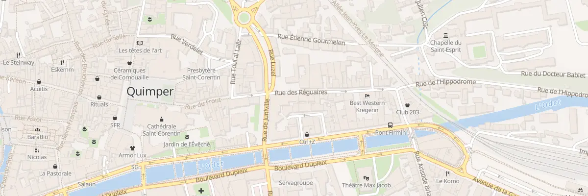 Plan du 35 Rue des Réguaires à Quimper