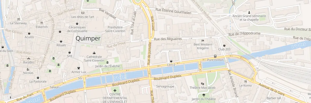 Plan du 37 Rue des Réguaires à Quimper