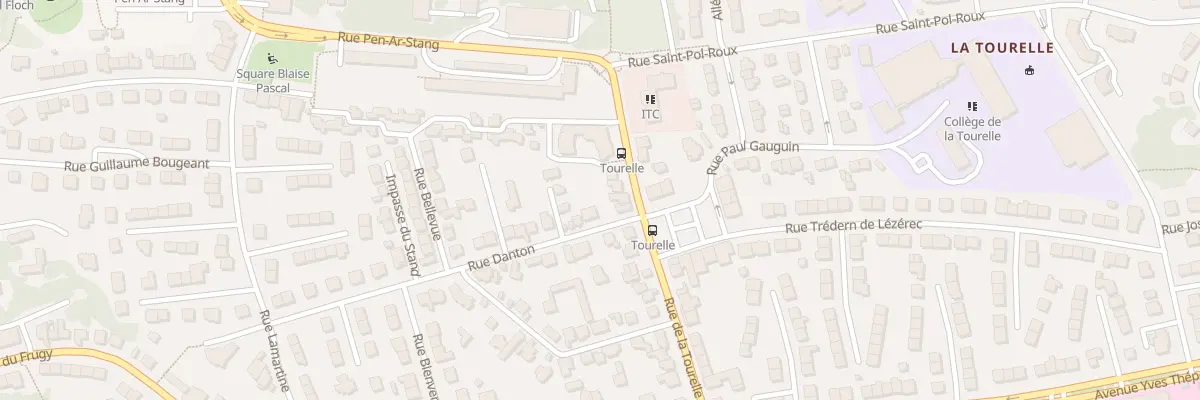 Plan du 23 Rue de la Tourelle à Quimper