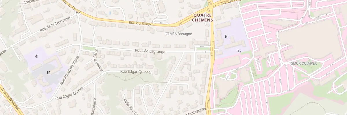 Plan du 34 Rue Montaigne à Quimper