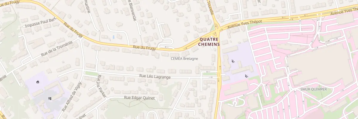 Plan du 90 Rue du Frugy à Quimper