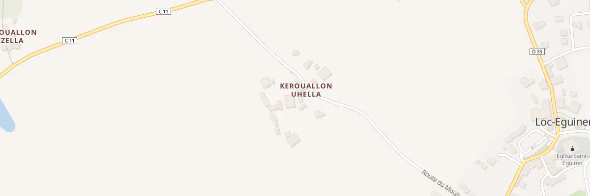 Plan du 30 Kerouallon Huella à Loc-Eguiner