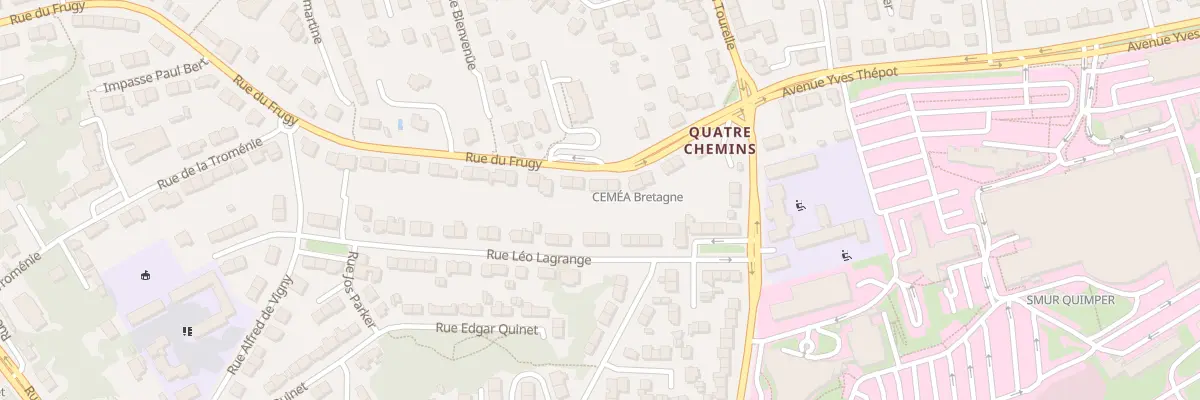 Plan du 88 Rue du Frugy à Quimper
