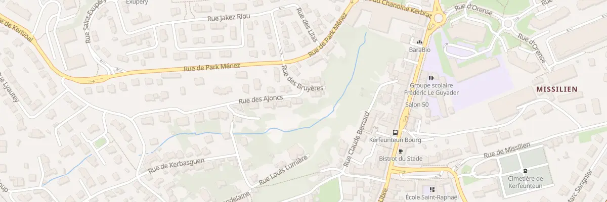 Plan du 1 Rue des Ajoncs à Quimper