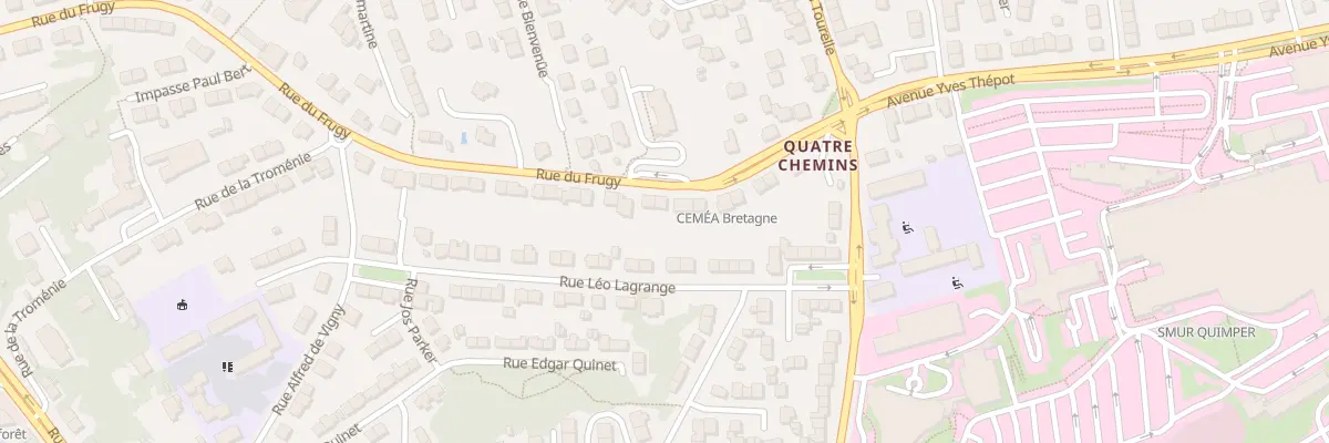 Plan du 86 Rue du Frugy à Quimper