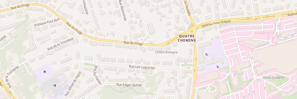 Plan du 84 Rue du Frugy à Quimper