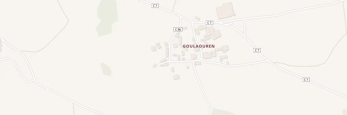 Plan du 343 Goulaouren à Hanvec