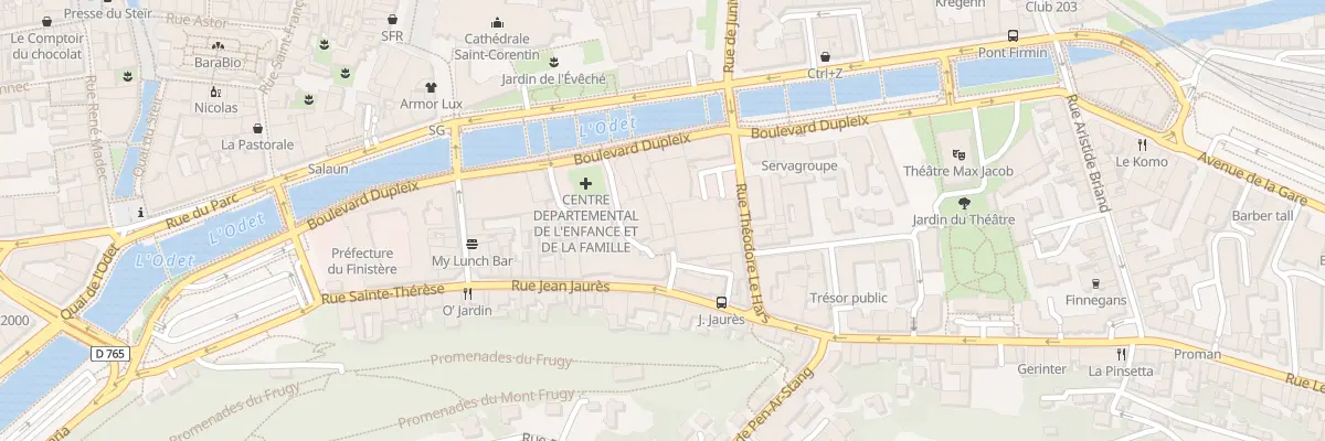 Plan du 5 All Francois Truffaut à Quimper