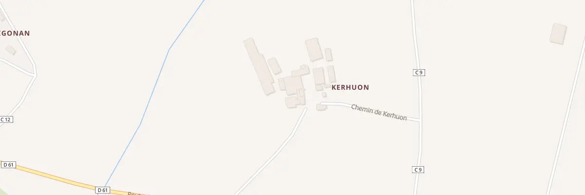 Plan du 146 Kerhuon à Quéménéven