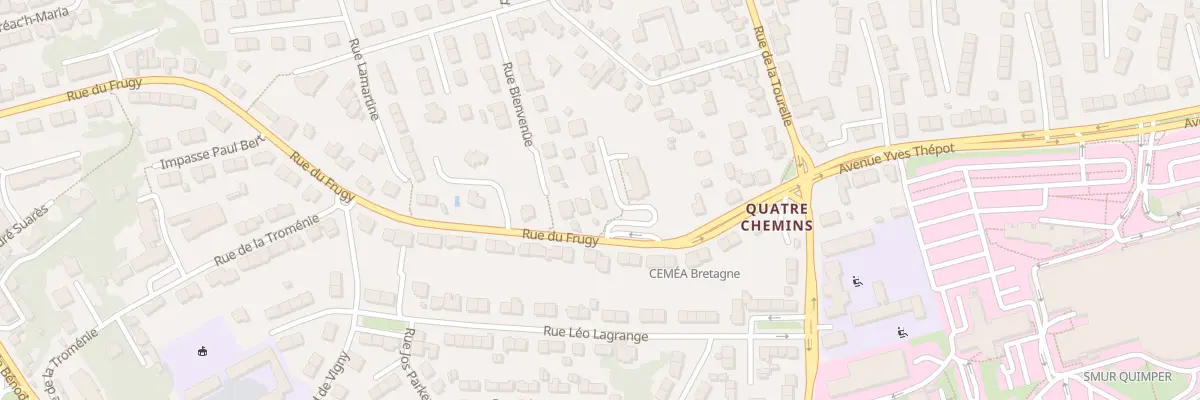 Plan du 75B Rue du Frugy à Quimper