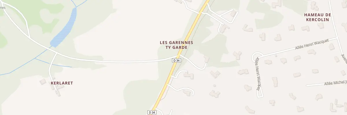 Plan du 258 Les Garennes Ty Garde à Clohars-Fouesnant