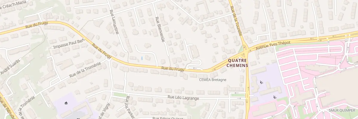Plan du 75 Rue du Frugy à Quimper