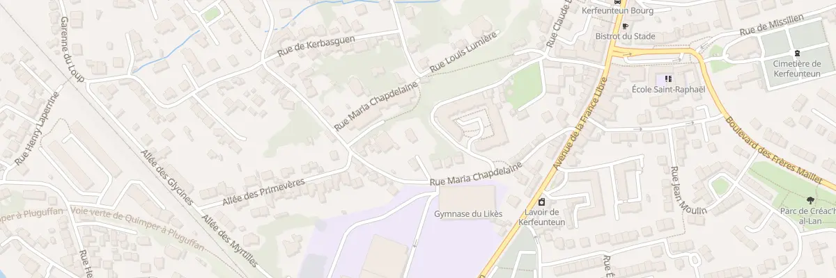 Plan du 22B Rue Maria Chapdelaine à Quimper