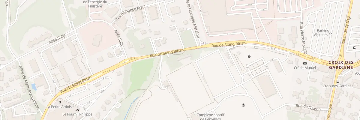 Plan du 15 Rue de Stang Bihan à Quimper