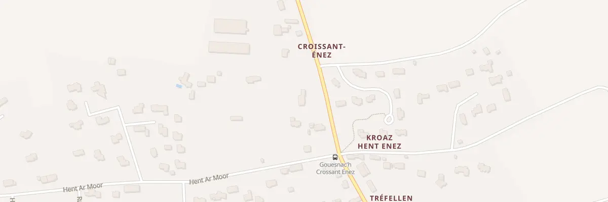 Plan du 102 Rte de Bénodet à Gouesnach