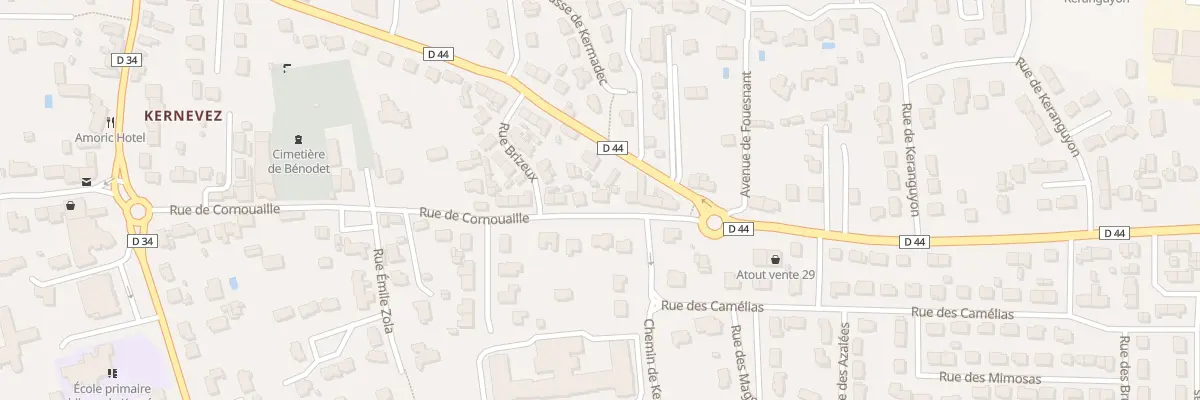 Plan du 39 Rue de Cornouaille à Bénodet