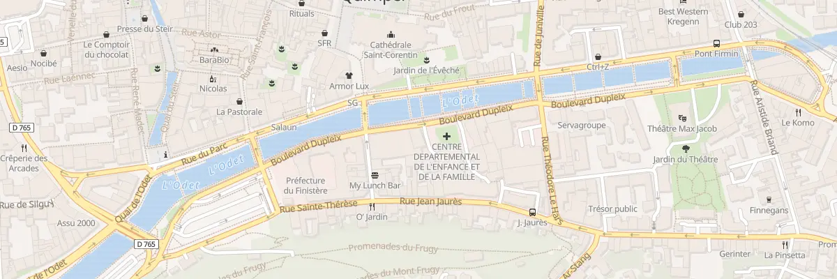 Plan du 34B Bd Dupleix à Quimper