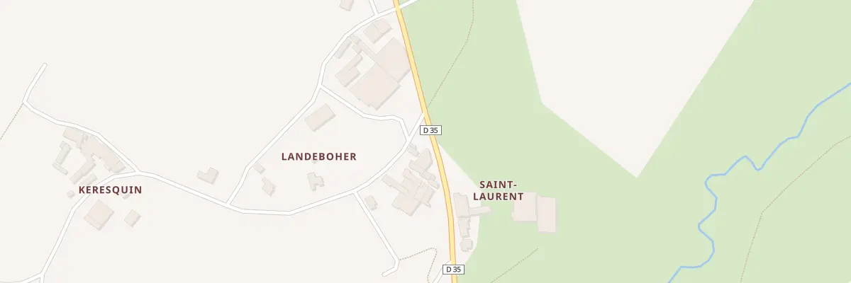 Plan du 88 Rte de Saint Laurent à Plouzévédé