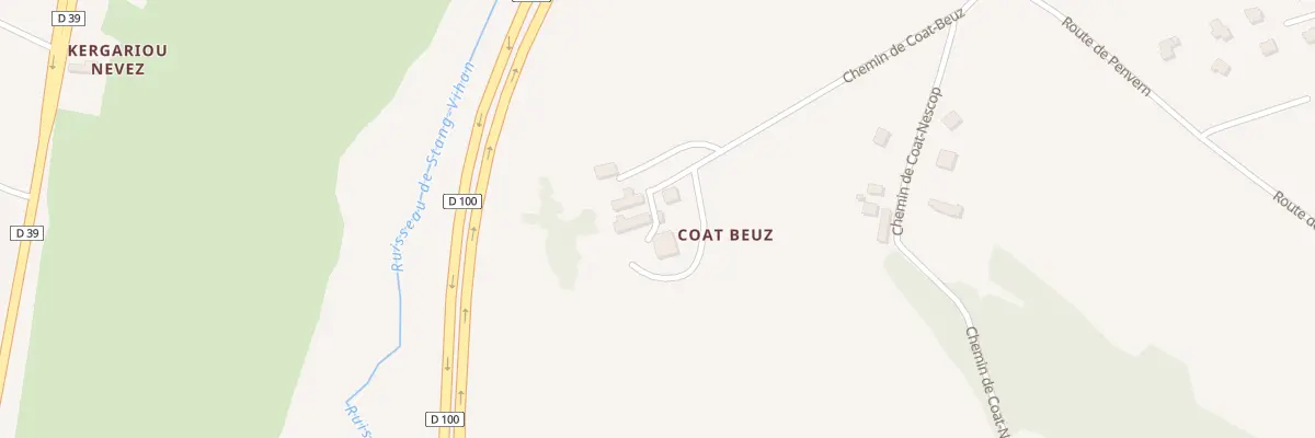 Plan du 26 Che de Coat Beuz à Quimper