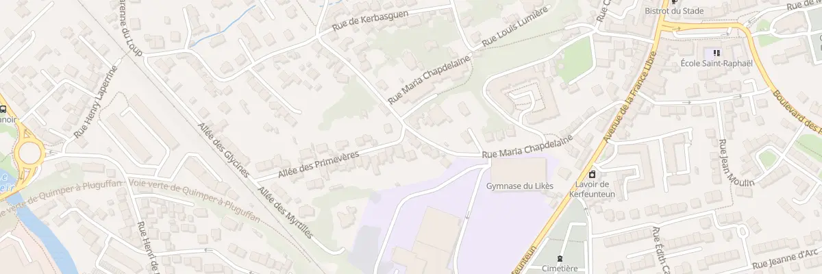 Plan du 15B Rue Maria Chapdelaine à Quimper