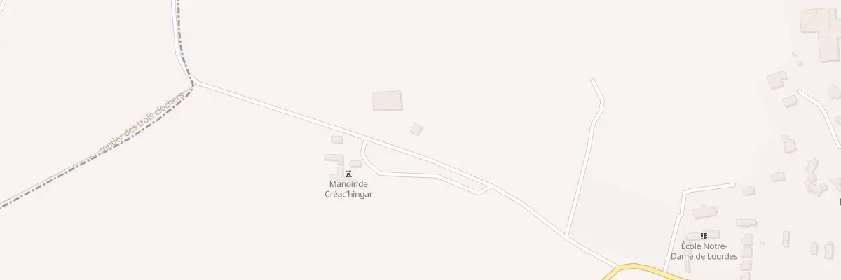 Plan du 1 Creach Hingar à Tréflaouénan