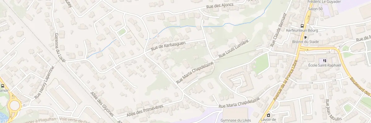 Plan du 34 Rue Maria Chapdelaine à Quimper