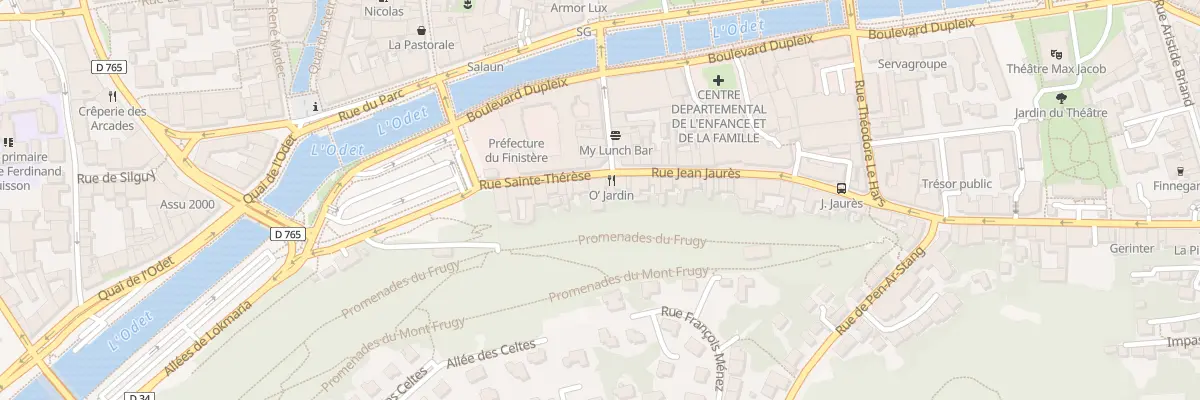 Plan du 3 Rue Sainte Therese à Quimper