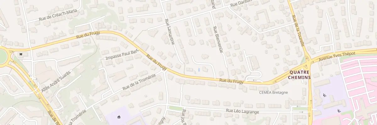 Plan du 36 Rue Lamartine à Quimper