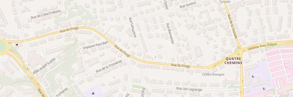 Plan du 34 Rue Lamartine à Quimper