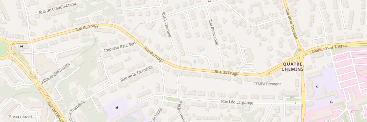 Plan du 69 Rue du Frugy à Quimper