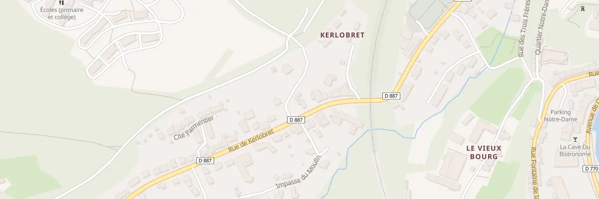 Plan du 14 Rue de Kerlobret à Châteaulin
