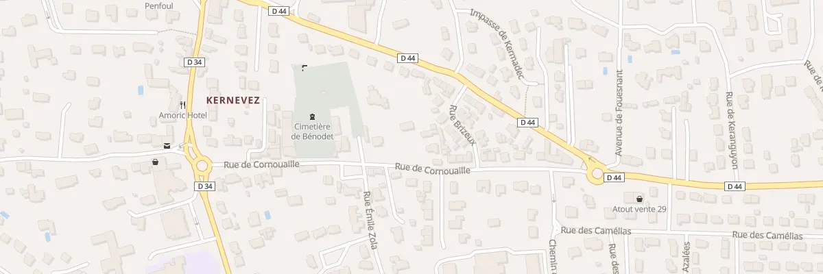 Plan du 21 Rue de Cornouaille à Bénodet