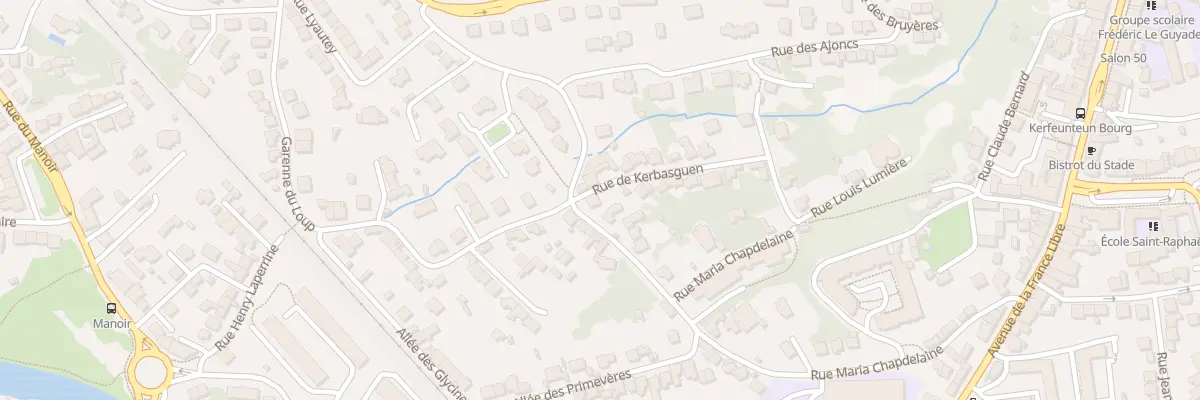 Plan du 44 Rue Maria Chapdelaine à Quimper