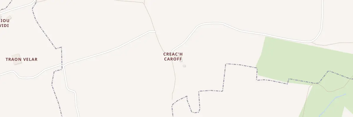 Plan du 1 Creach Caroff à Tréflaouénan