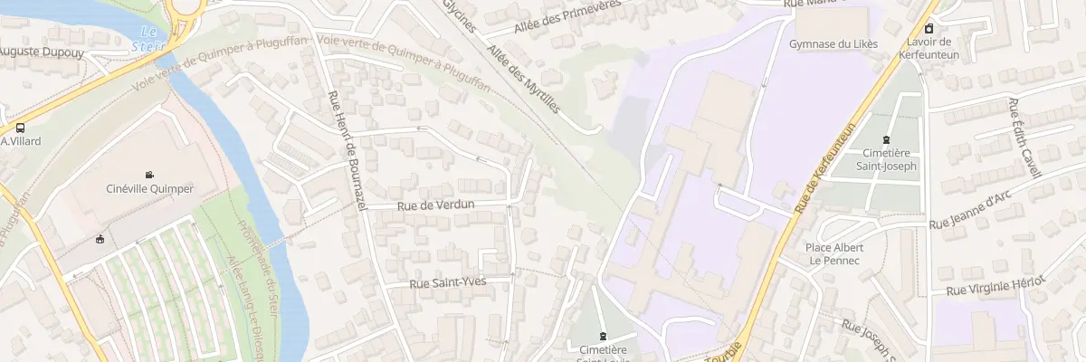 Plan du 6 Rue Savorgnan de Brazza à Quimper