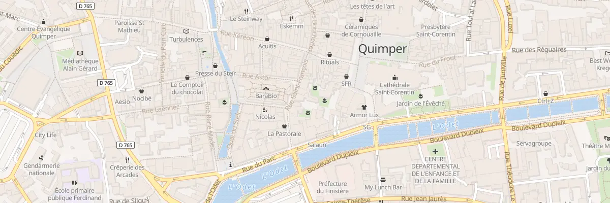 Plan du 13D Rue Saint Francois à Quimper