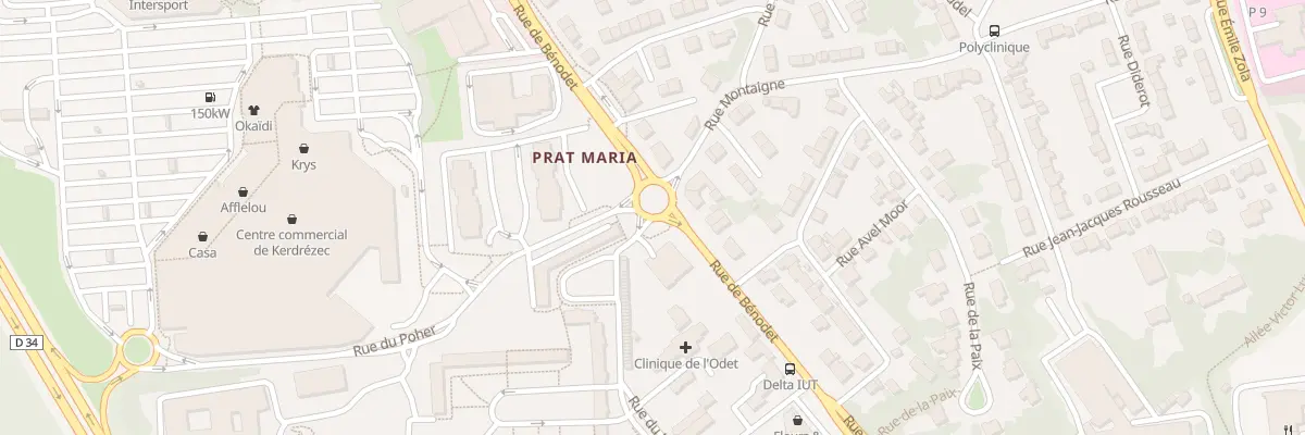 Plan du 22 Rue d’Armor à Quimper