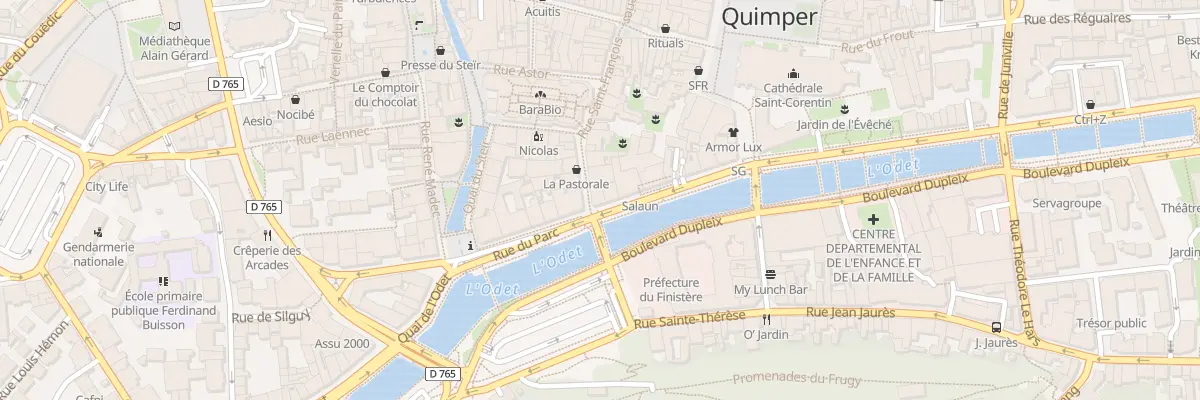 Plan du 1 Rue Saint Francois à Quimper