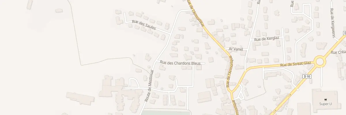 Plan du 1 Rue des Chardons Bleus à Cléder