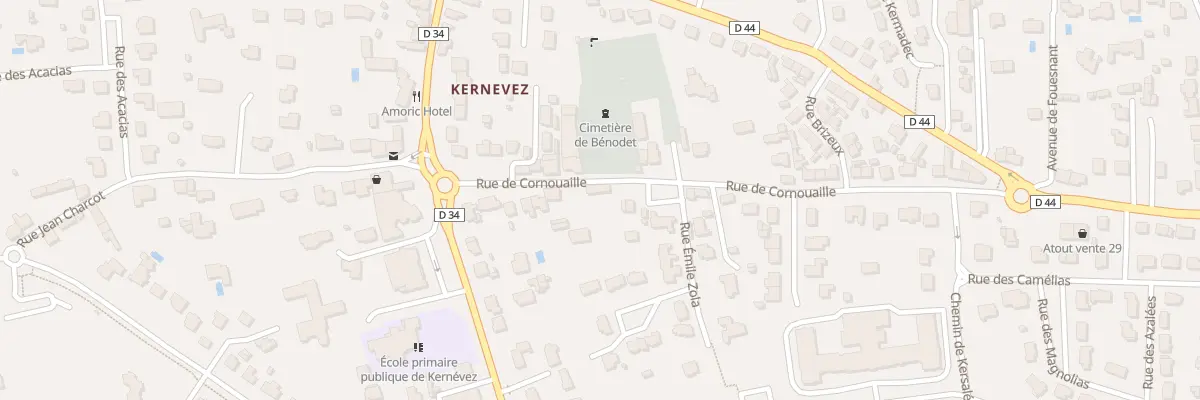 Plan du 12B Rue de Cornouaille à Bénodet