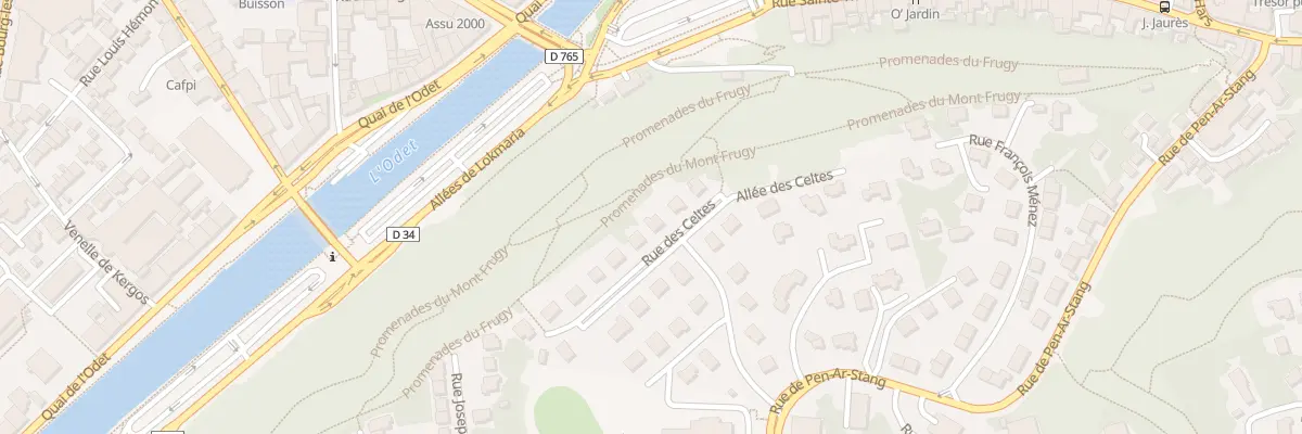 Plan du 5 Rue des Celtes à Quimper